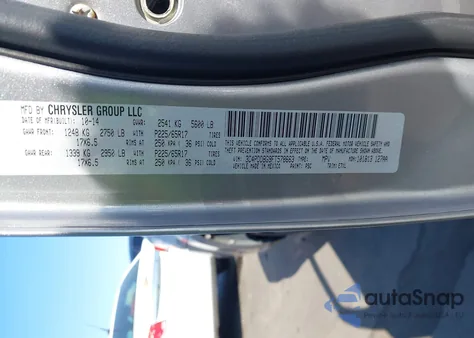 2015 Dodge Journey Sxt z USA, uszkodzony, nr VIN 3C4PDDBG9FT578663